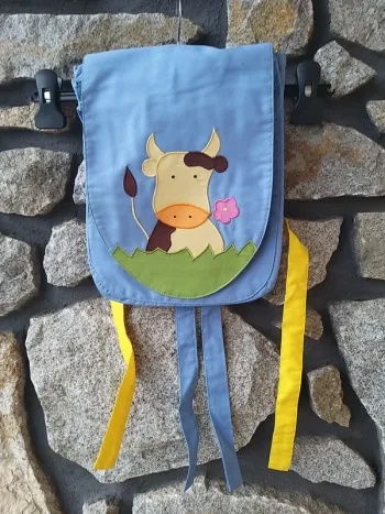 Sac à dos vache en tissu