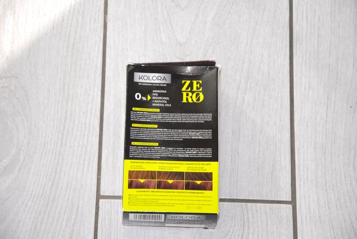 Teinture sans ammoniaque kolora zero N° 4.5 marron acajou - photo numéro 2