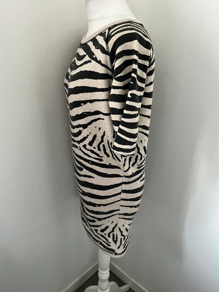 Robe sweat zébrée Maje S - photo numéro 4
