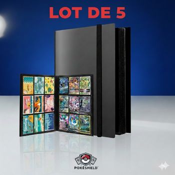 5 Classeurs 360 cartes pokemon et tout autres tcg