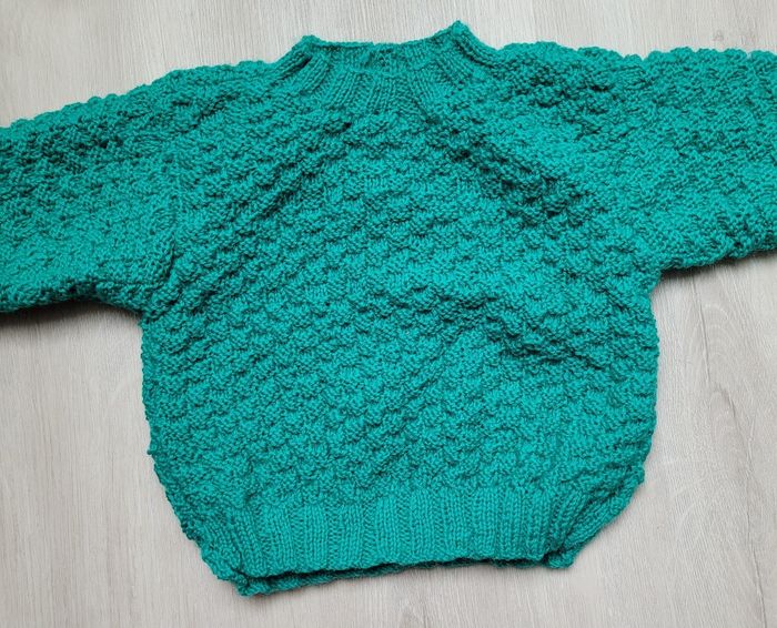 Pull en laine fait main