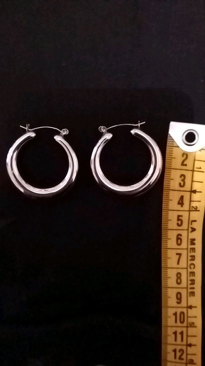 Boucles d'oreilles créoles. - photo numéro 4