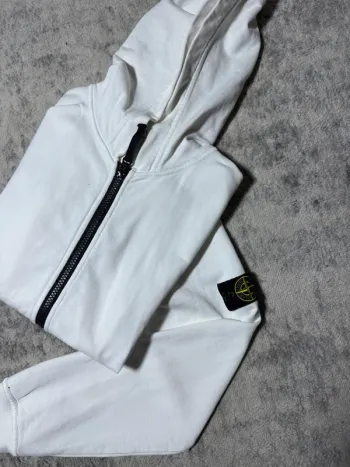 Gilet zip Stone Island Blanc Taille XS