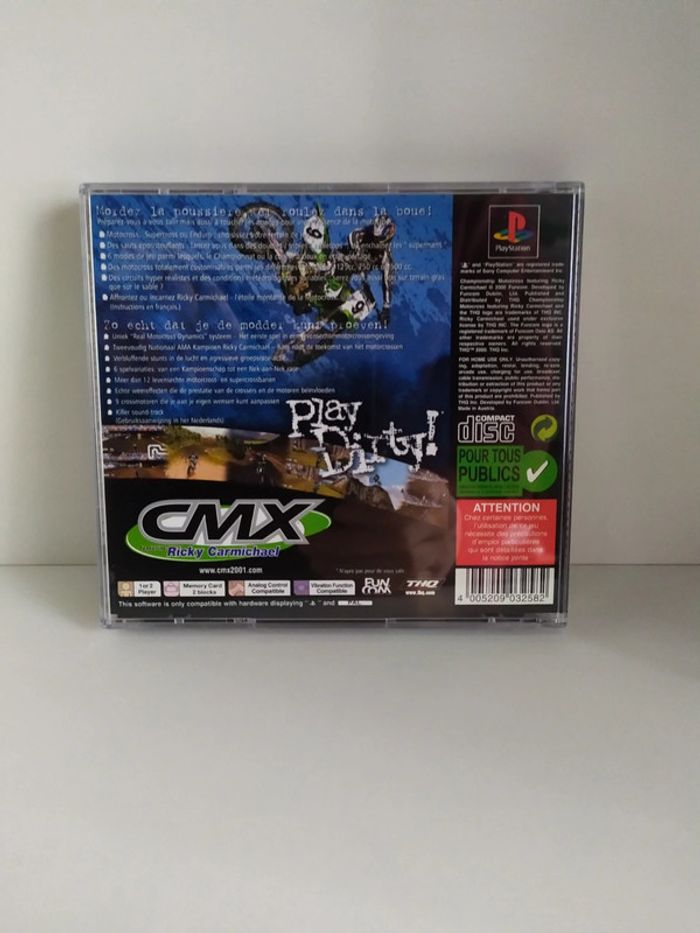 Championship motocross ft.Ricky Carmichael PlayStation 1 Psone Ps1 Pal complet - photo numéro 2