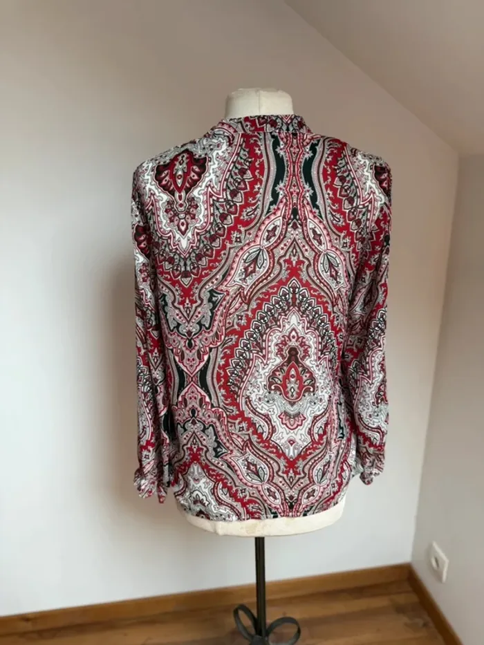 Superbe blouse neuve fluide satinée Amoz 🌸 L 40 - photo numéro 5