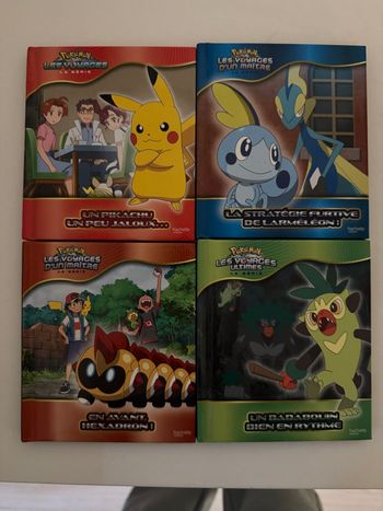📚 Lot de 4 petits livres Pokémon – Ma première bibliothèque Pokémon
