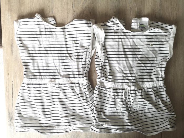 Lot 2 robes coton sans manche