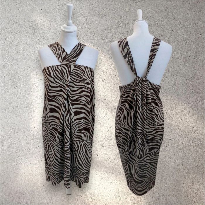 Robe tunique bretelles croisées dos nu Kocca L