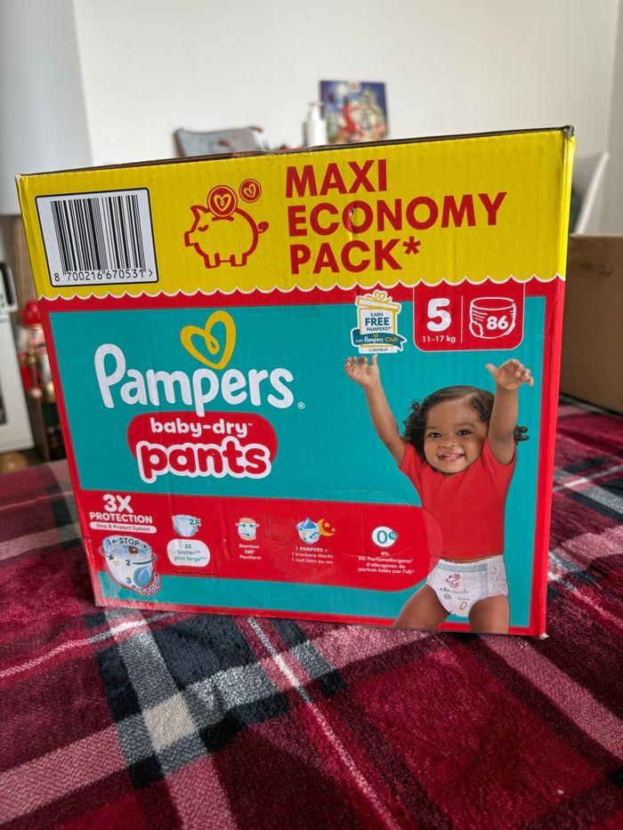 Maxi pack Pampers  baby dry pants  taille 5 - photo numéro 4