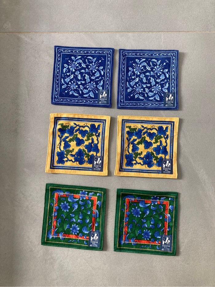 Lot de 6 serviettes