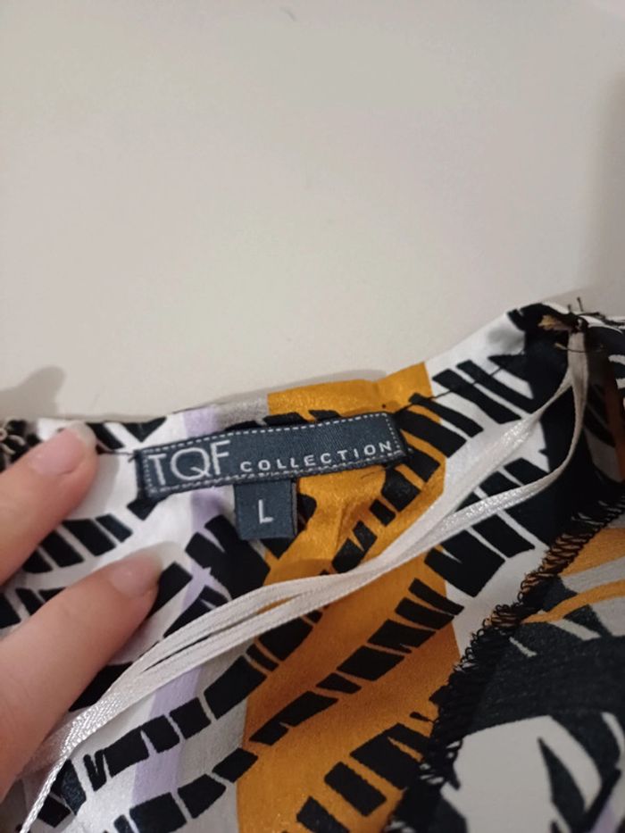 Robe satinée à motifs TQF Collection taille L 40 - photo numéro 7