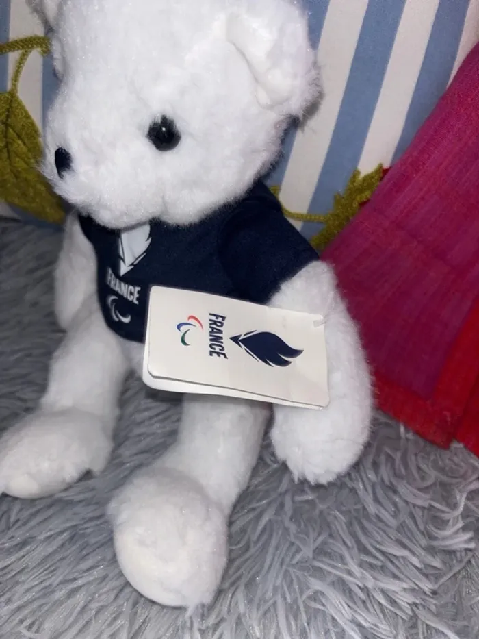 Ourson mascotte jeux olympiques 2024 neuf - photo numéro 3