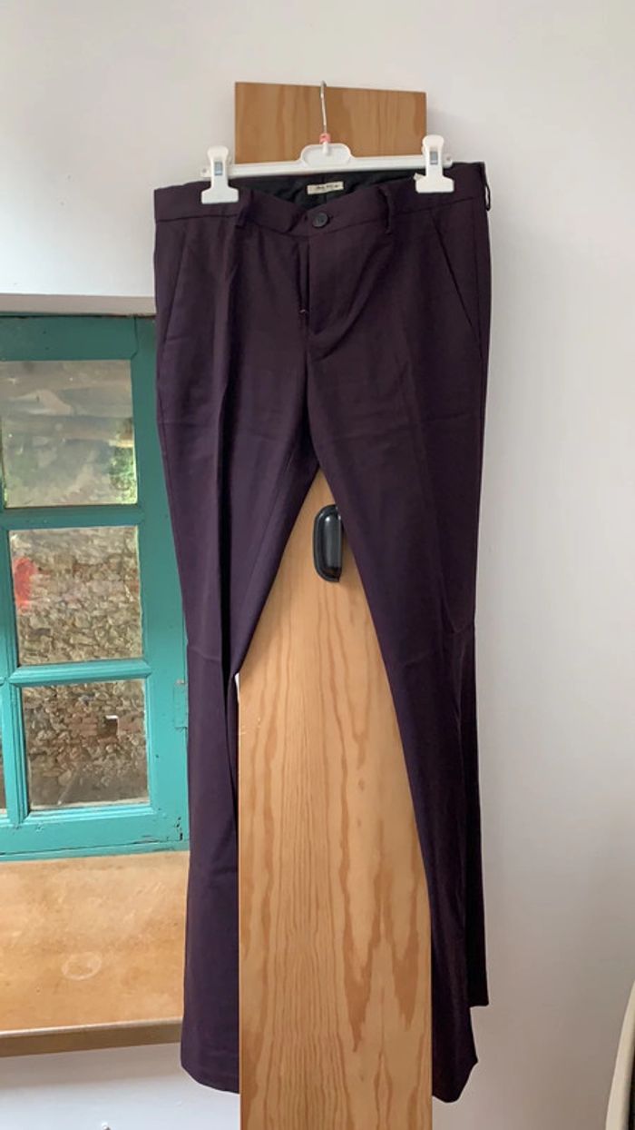 Pantalon miu miu laine vierge - photo numéro 3