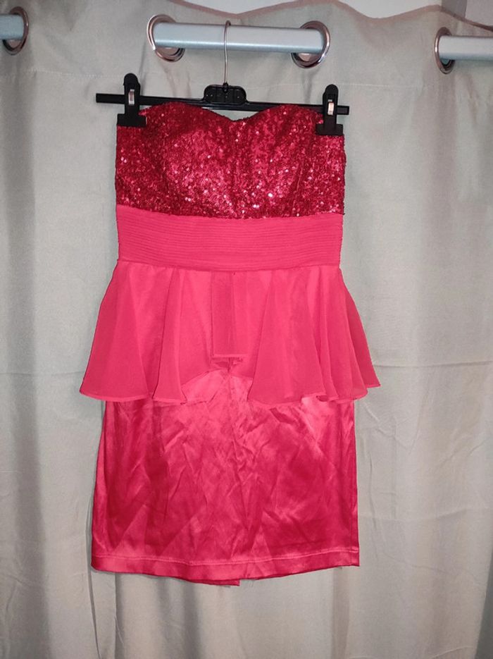 Robe rouge paillettes soirée - photo numéro 5