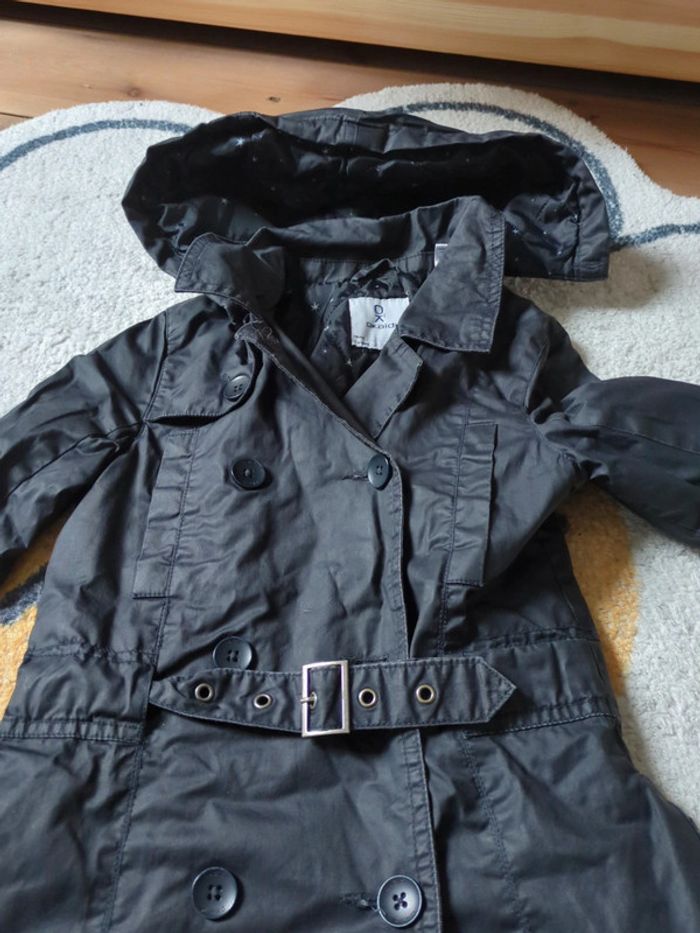 Imperméable trench noir Okaïdi 6 ans fille - photo numéro 2