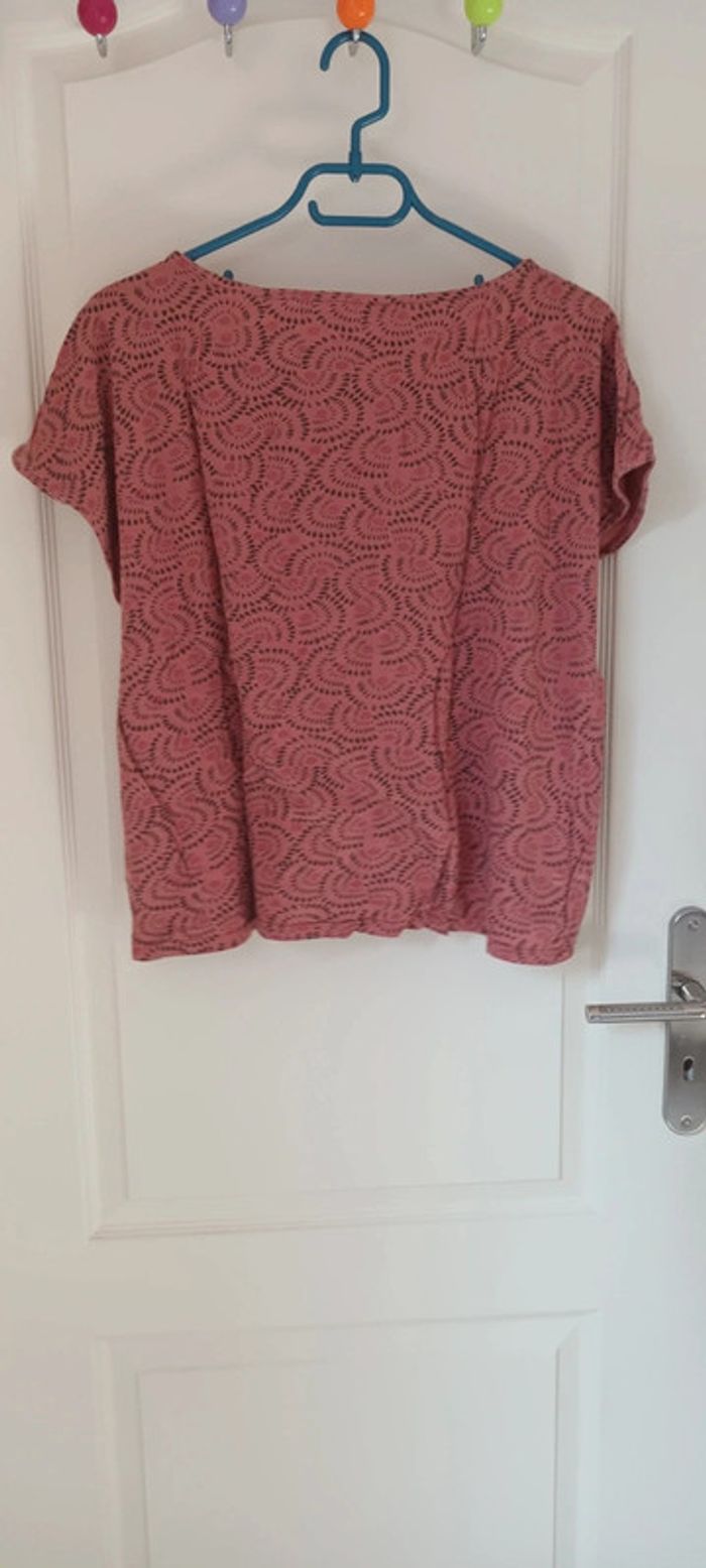 T-shirt vieux rose - photo numéro 2