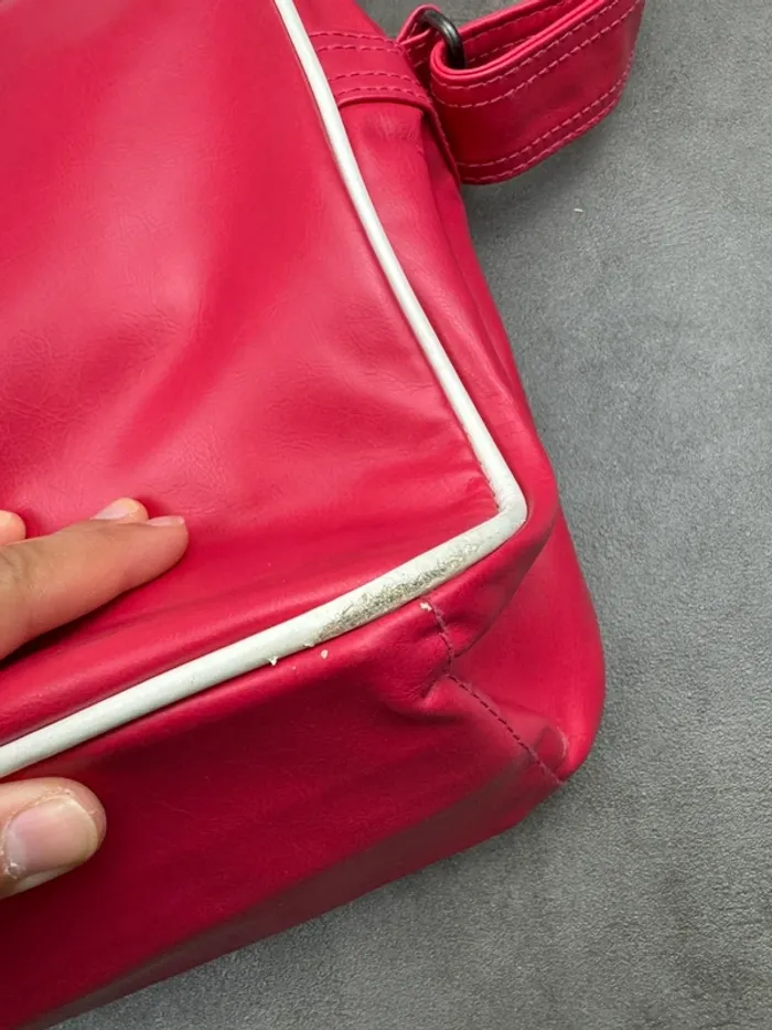 Messenger Bag Adidas Vintage Rose Fuchsia Y2k 00’s - photo numéro 10