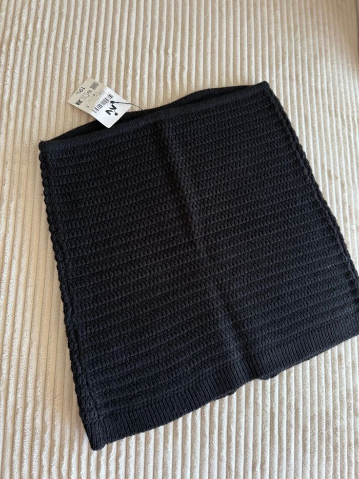 Bandeau noir en maille - photo numéro 3