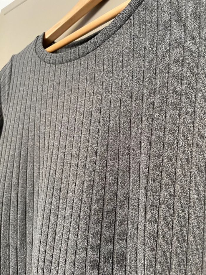 T-shirt à manches longues gris - photo numéro 2
