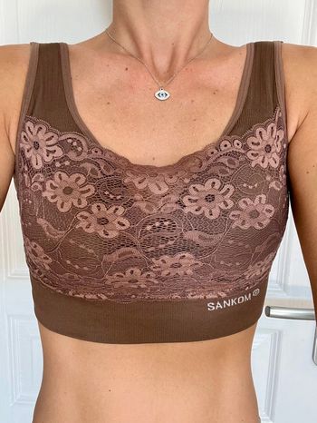 Brassière lingerie/soutien-gorge marron neuve pour femme taille M-L
