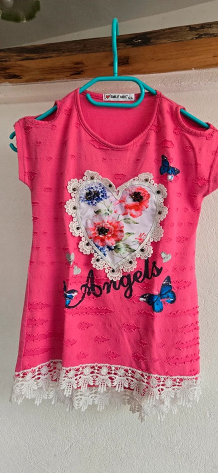 Tshirt Smile Girl 12 ans
