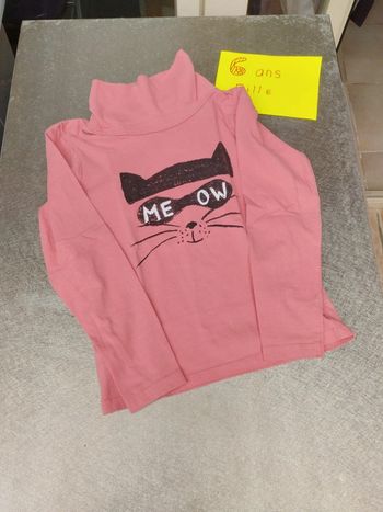 Sous pull 6 ans fille Orchestra saumon