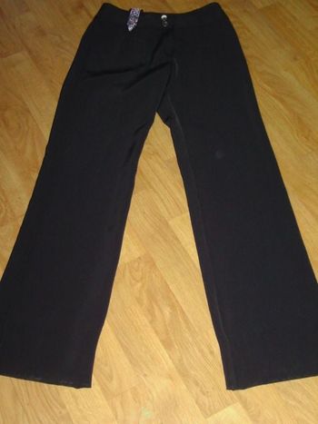 Pantalon MANIGANCE soirée noir et strass taille S/M TBE