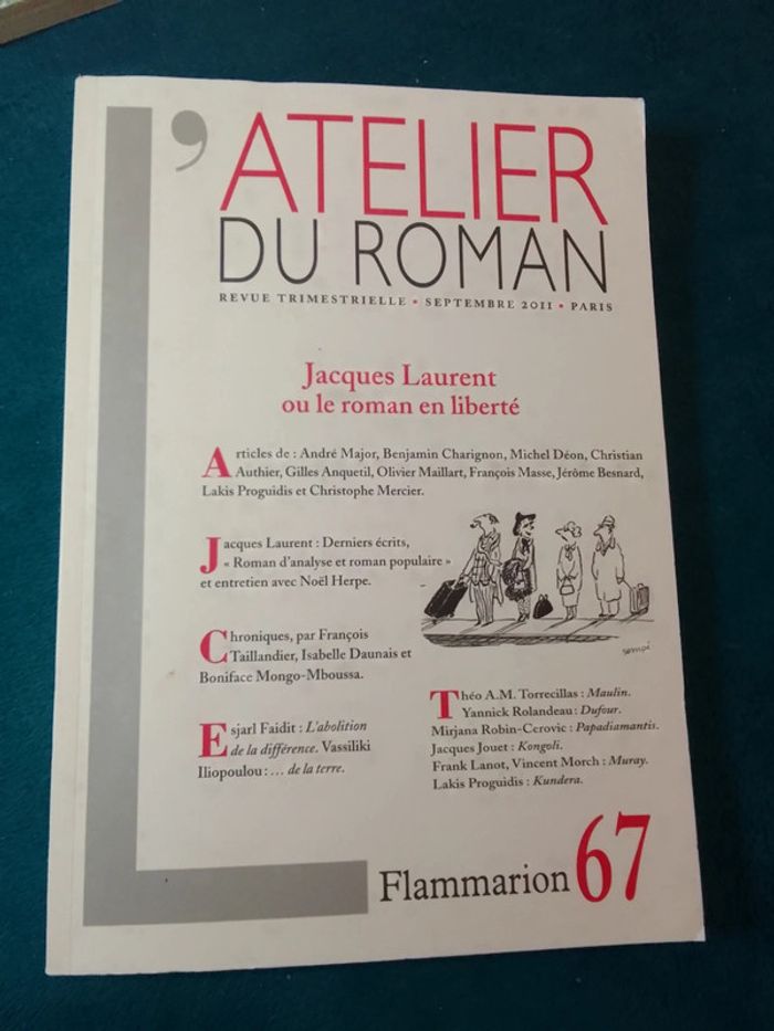 Atelier du roman - Jacques Laurent ou le roman en liberté