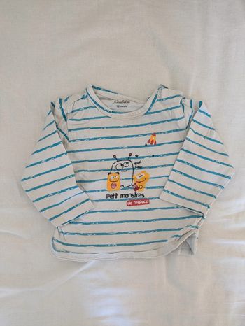 T-shirt manches longues 12 mois