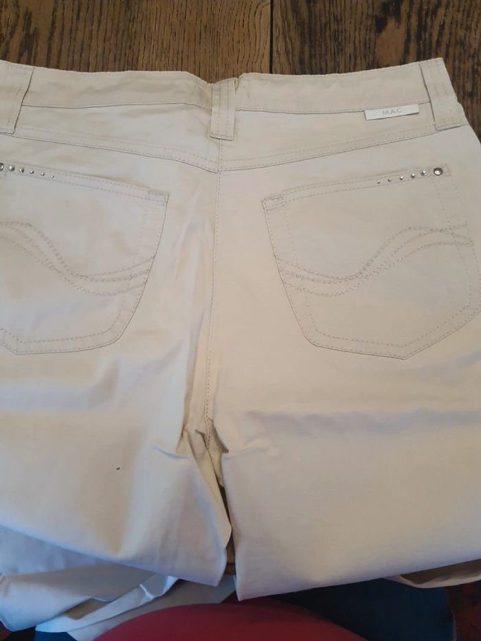 Pantalon femme Mac taille 40 couleur créme - photo numéro 14