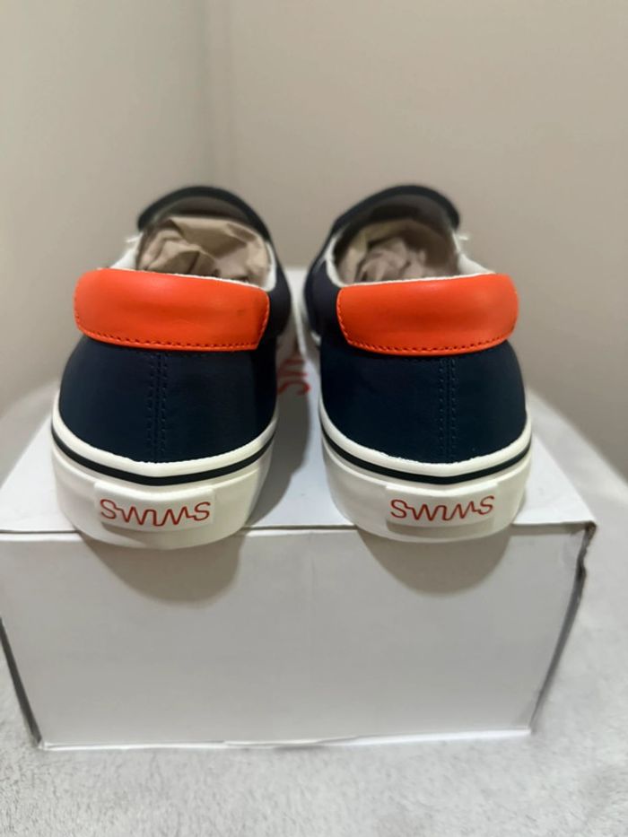 Swims - Mocassins, Bleu marine, orange, Taille 41 - photo numéro 6