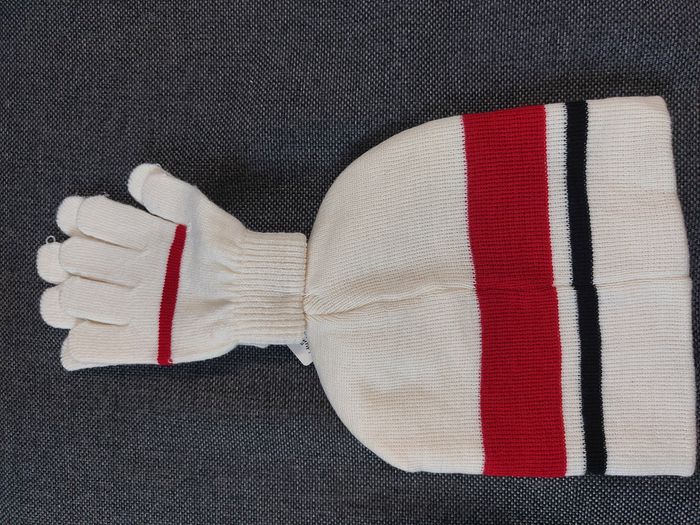 ensemble bonnet gants minnie blanc 54 - photo numéro 2
