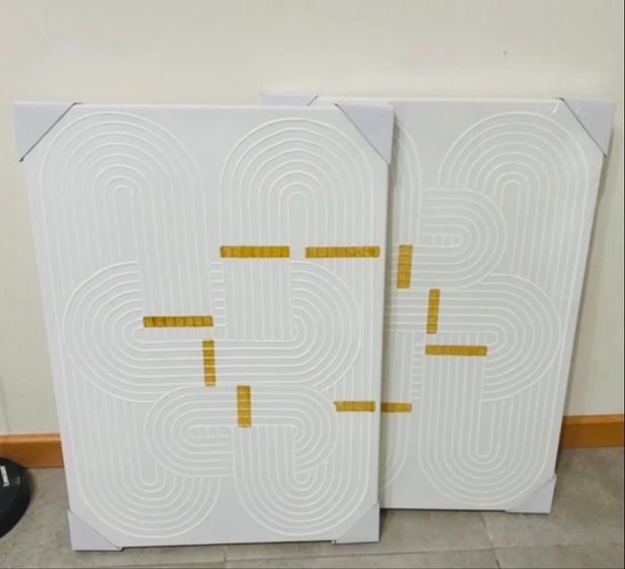 🌼deux cadres design blanc neuf 🌼