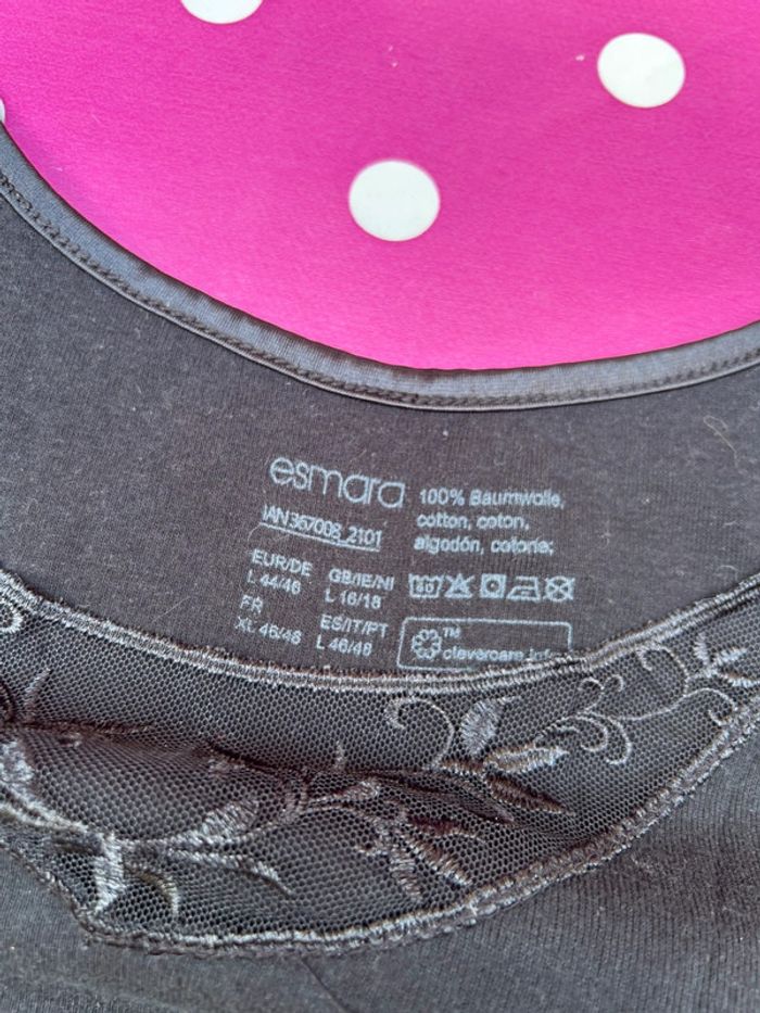 Débardeur en coton brodée esmara taille XL 44/46 femme - photo numéro 8