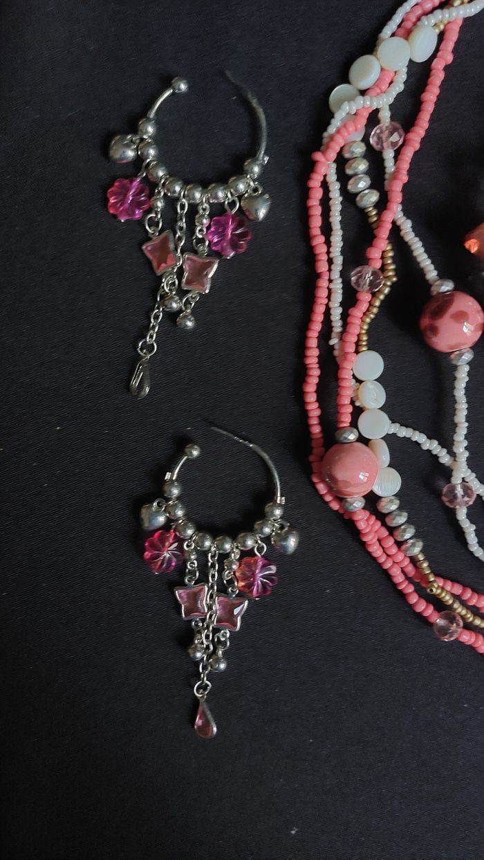 Lot bijoux saumon - photo numéro 2