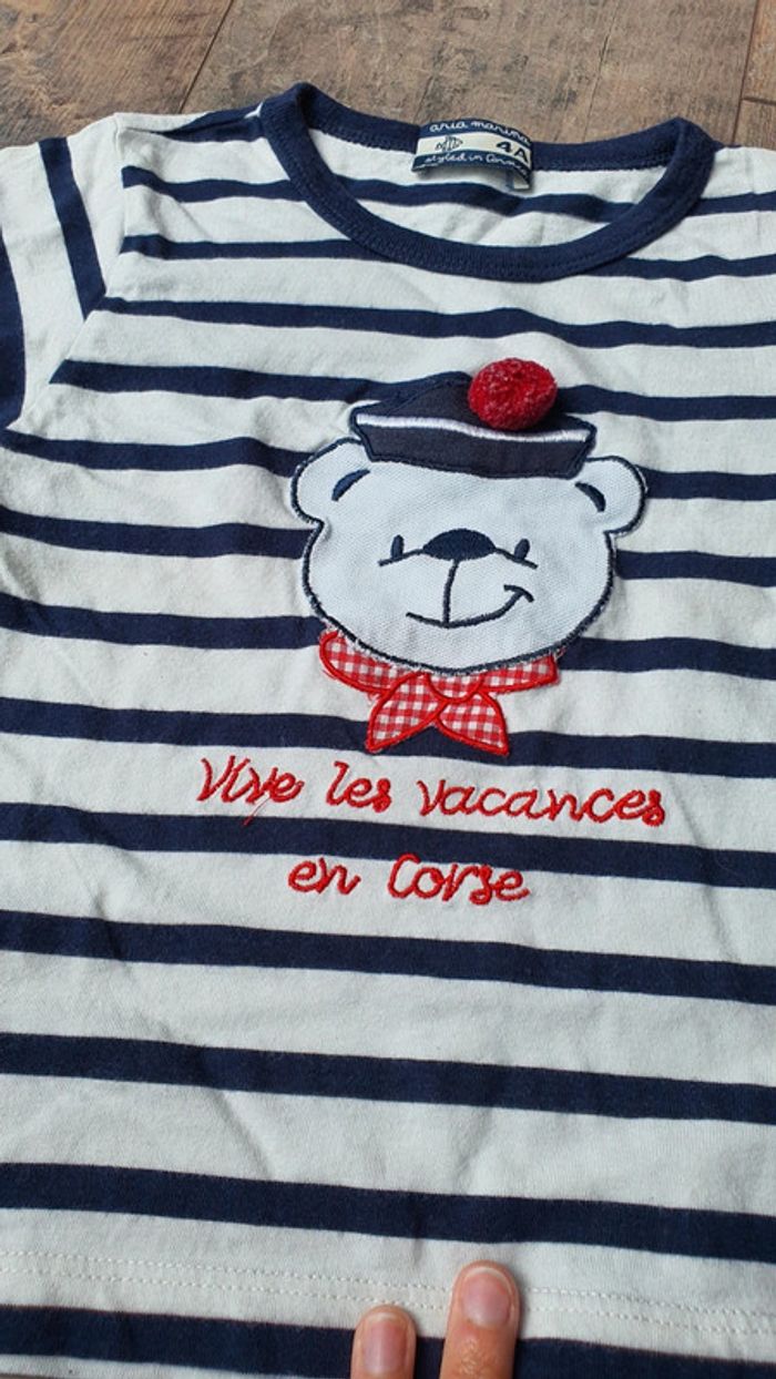 T-shirt aria marina 4 ans en très bon état - photo numéro 2