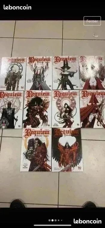 Requiem chevalier vampire lot de 10 bd du tome 1au tome 10 paru au Edition nickel Bon état
