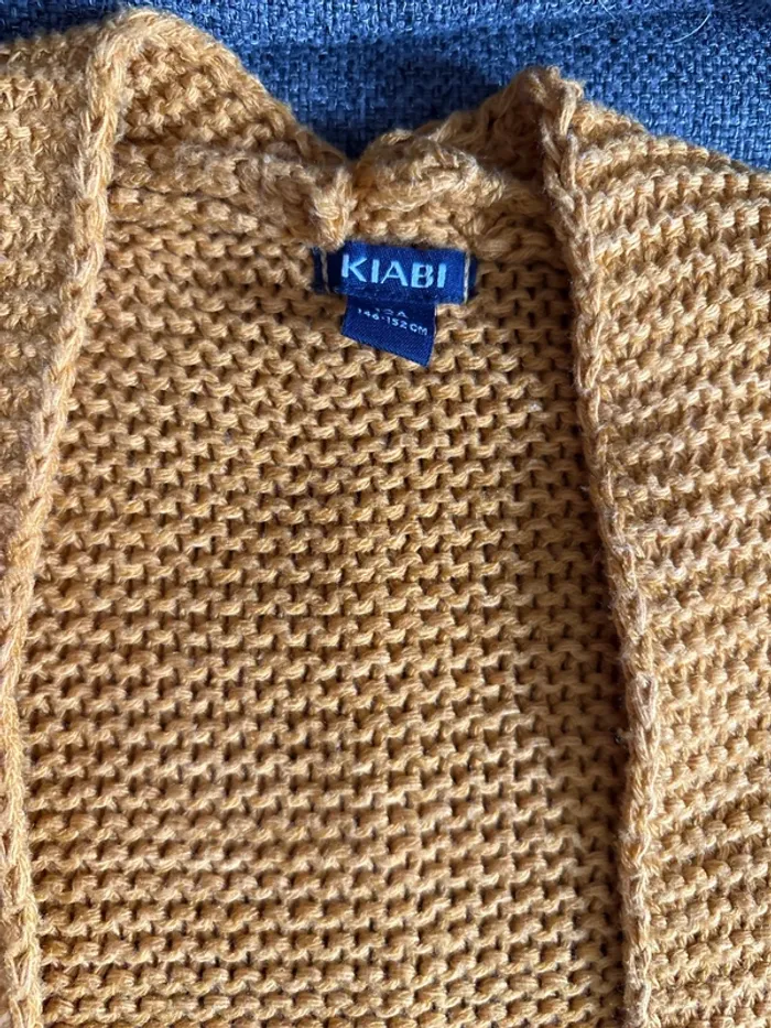 Cardigan en laine jaune  Kiabi  12 ans - photo numéro 2