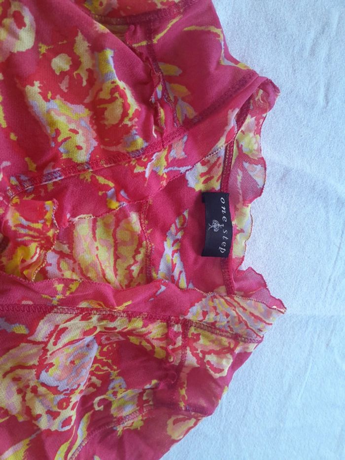 Beau cache cœur voile fleuri One Step petit 40 - photo numéro 5