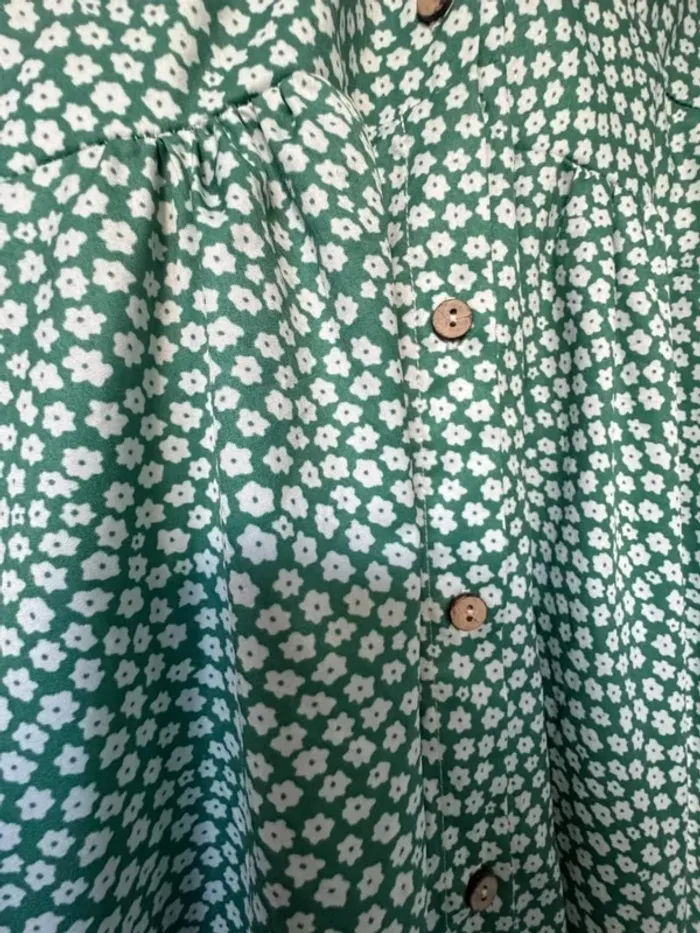 Robe fleurie Vintage Authentique Taille L - photo numéro 7