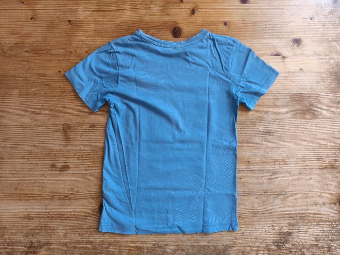 Tee-shirt garçon bleu imprimé – Taille 7/8 ans – TBE - photo numéro 2