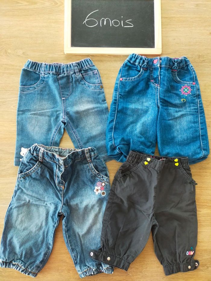 Jeans larges taille 6mois