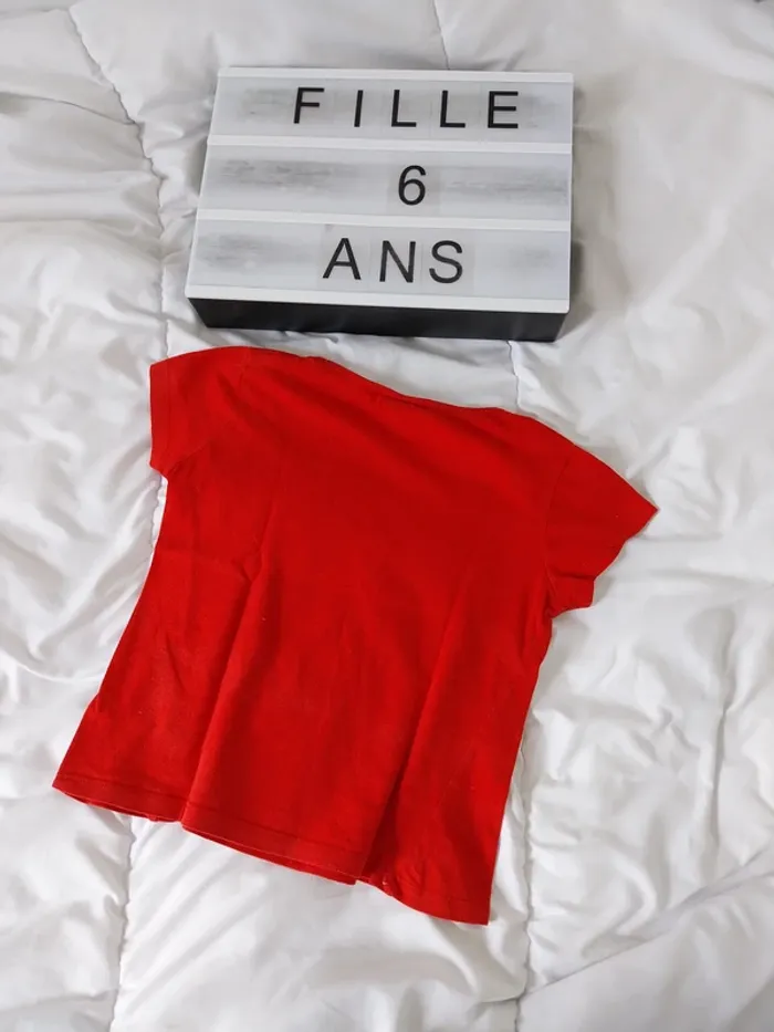 Tee-shirt manche courte fille 6ans Minnie - photo numéro 2