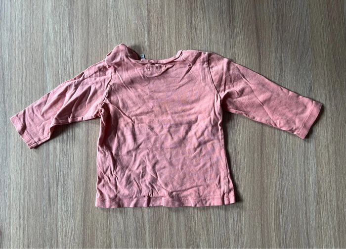 T-shirt manches longues IKKS roses - photo numéro 2