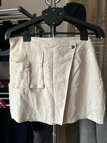 Jupe portefeuille écrue Only