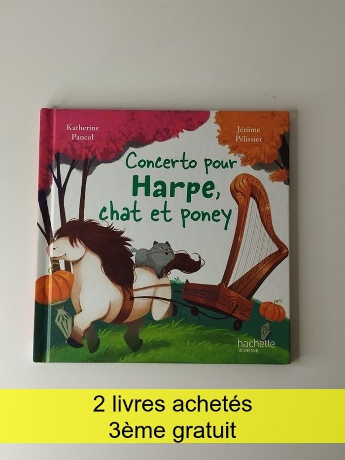 Livre illustré dès 6 ans Concerto pour Harpe de Katherine Pancol