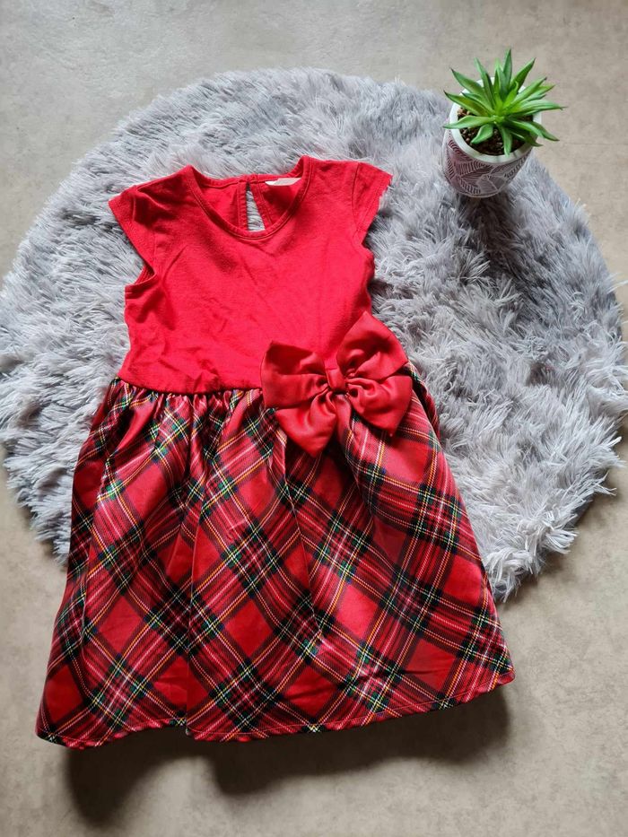 H&M Robe rouge fête fille 18 mois 2 ans - photo numéro 3