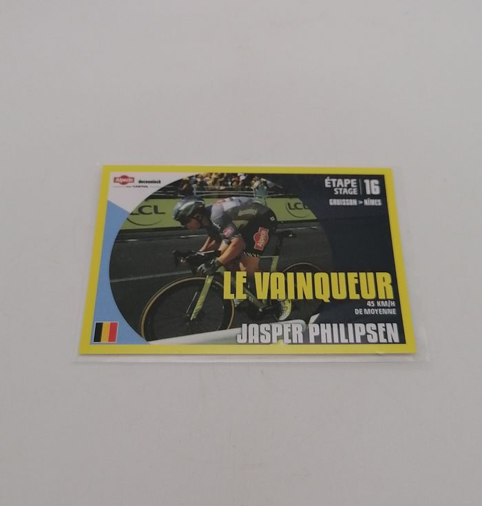 Panini sticker Tour de France 2024 n° T16 Jasper Philipsen. - photo numéro 2