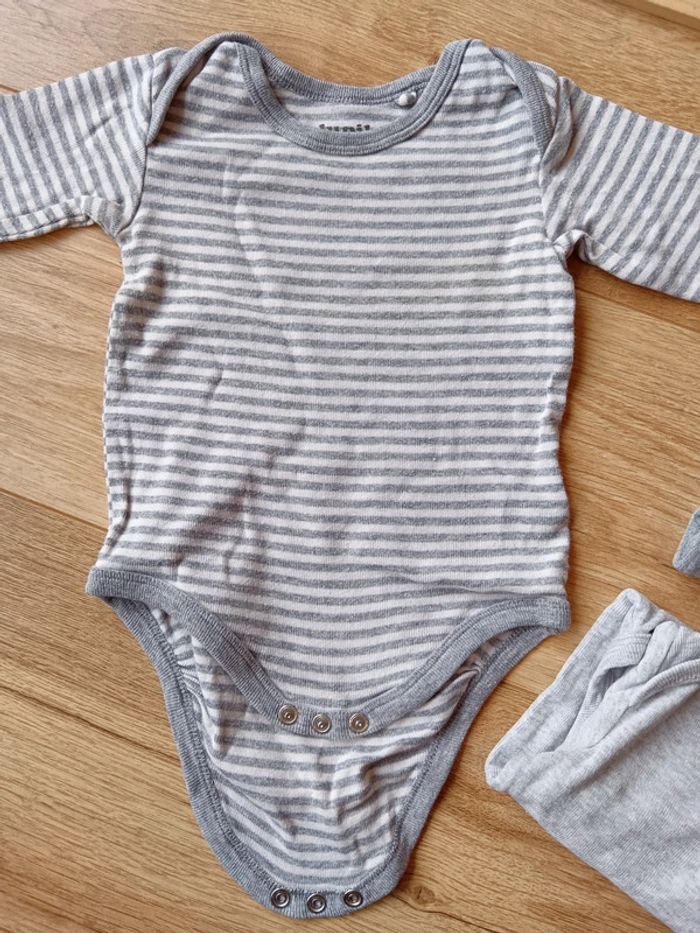 Lot de 3 body Lupilu 100% coton - photo numéro 2