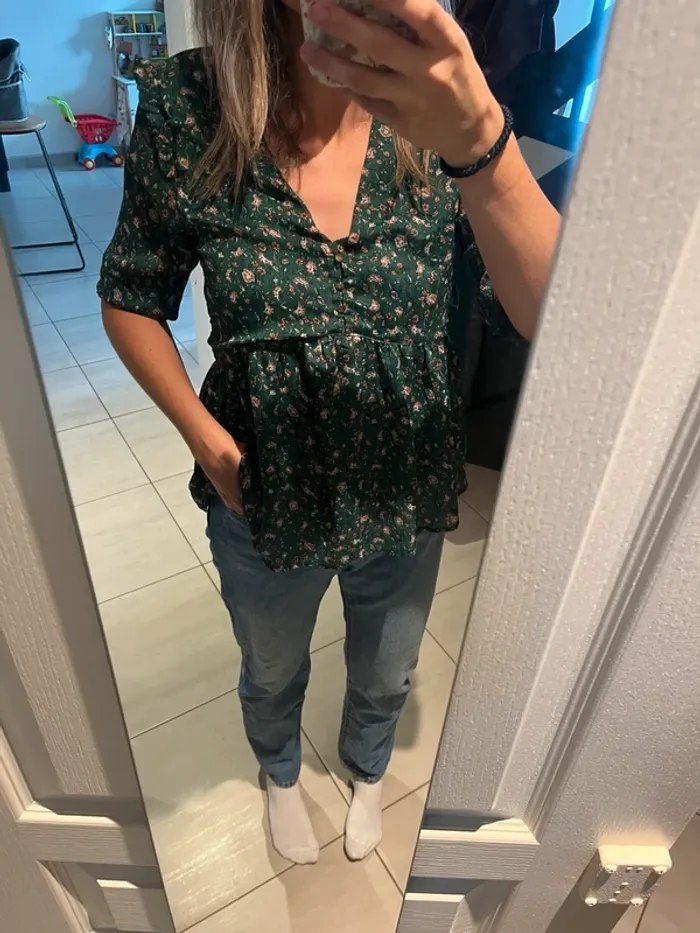 Blouse verte